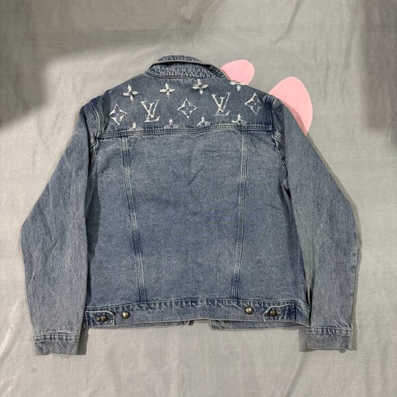 Louis Vuitton Single Breasted Lapel Collar Long Sleeved Denim Jacket - Picture 6 of 6